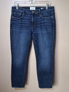 Frame Women's Le Garcon Boyfriend Crop Jean; Size 27